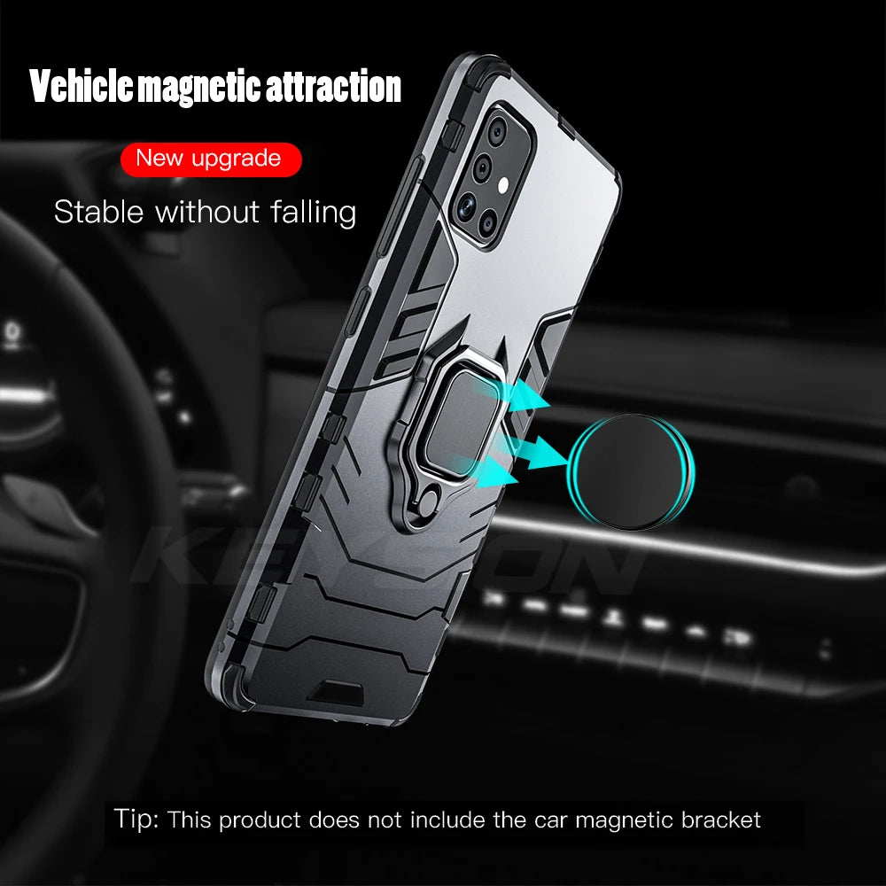 Shockproof Magnetic Ring Car Holder Galaxy A, M and S Case - DealJustDeal