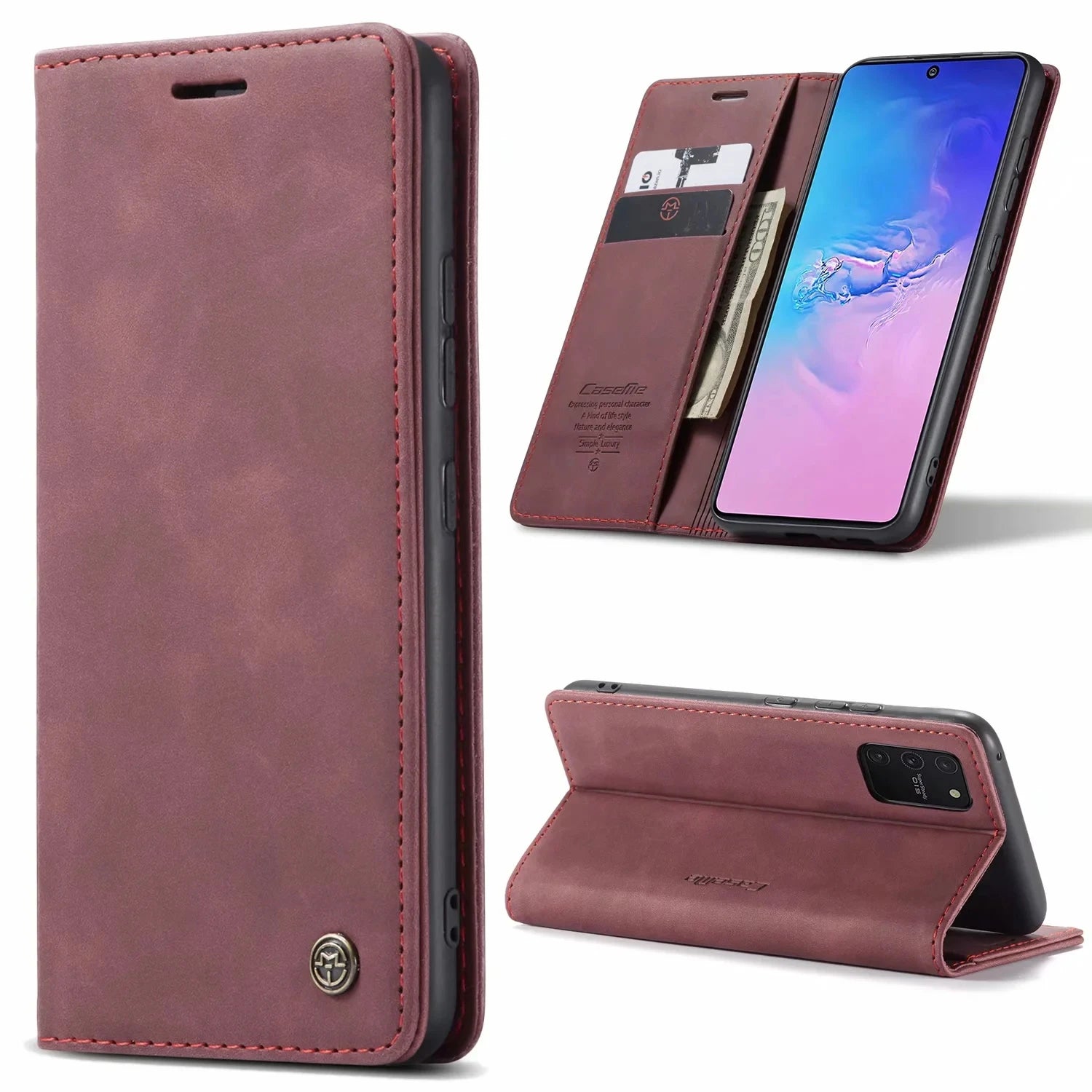 Flip Wallet Leather Galaxy A Case - DealJustDeal