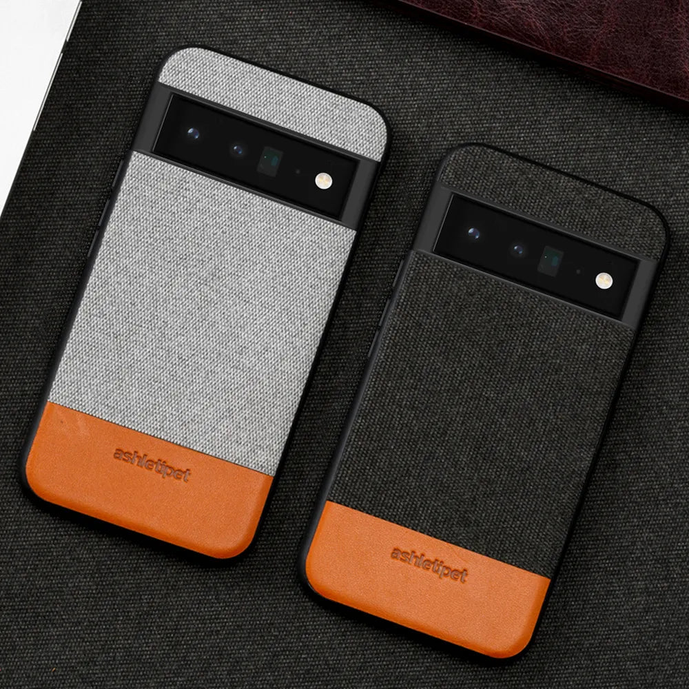 Canvas Leather Magnetic shockproof Google Case - DealJustDeal