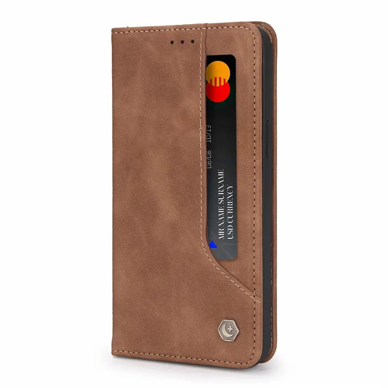 Flip Wallet Leather Galaxy A Case - DealJustDeal