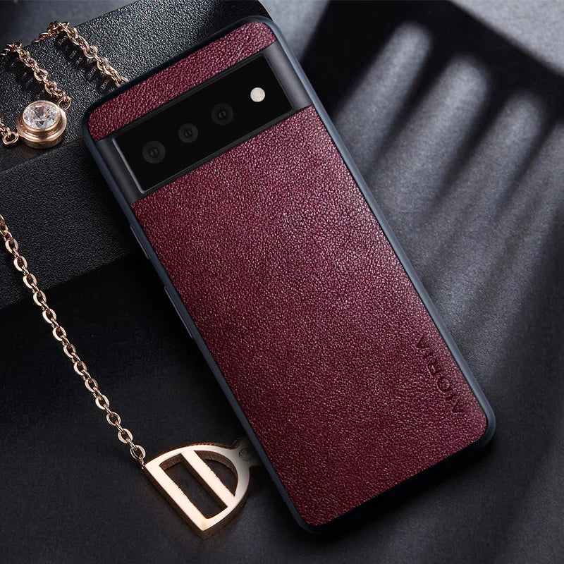 Retro business PU leather Skin Google Case - DealJustDeal