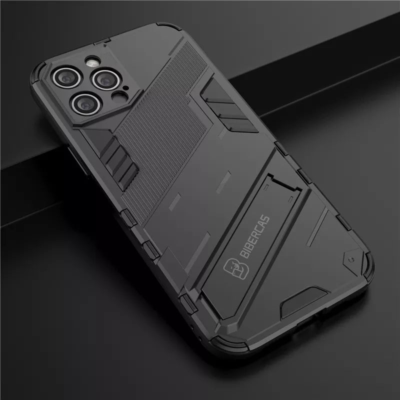 Stand Holder Cyber Shockproof iPhone Case - DealJustDeal