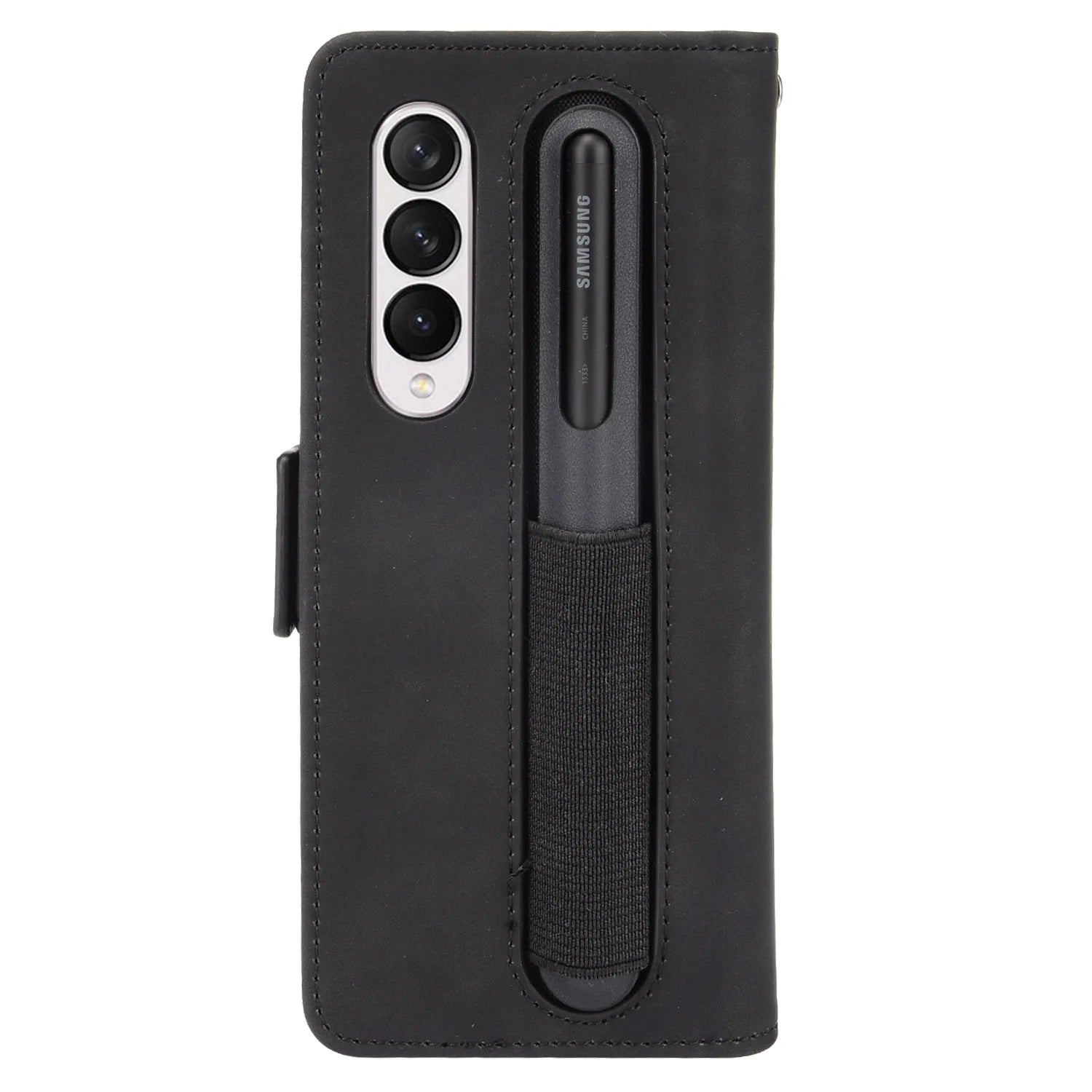 Card Slot Holder Magnetic Flip Wallet Leather Galaxy Z Fold Case - DealJustDeal