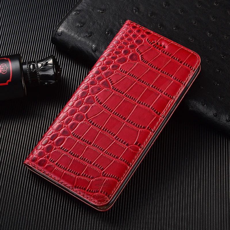 Crocodile Genuine Leather Flip Galaxy S Case - DealJustDeal