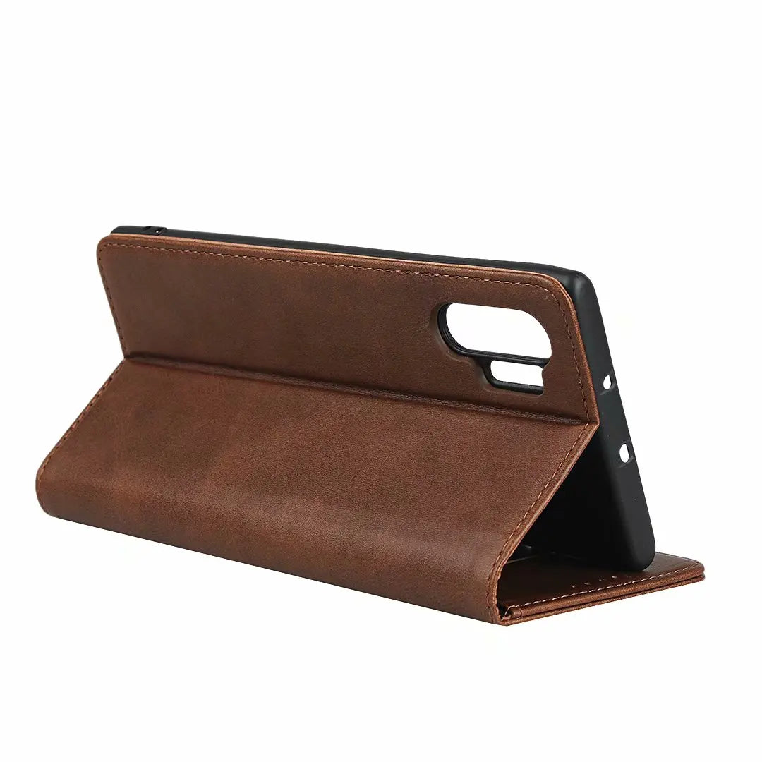 Flip Holster Magnetic Leather Galaxy Note case - DealJustDeal