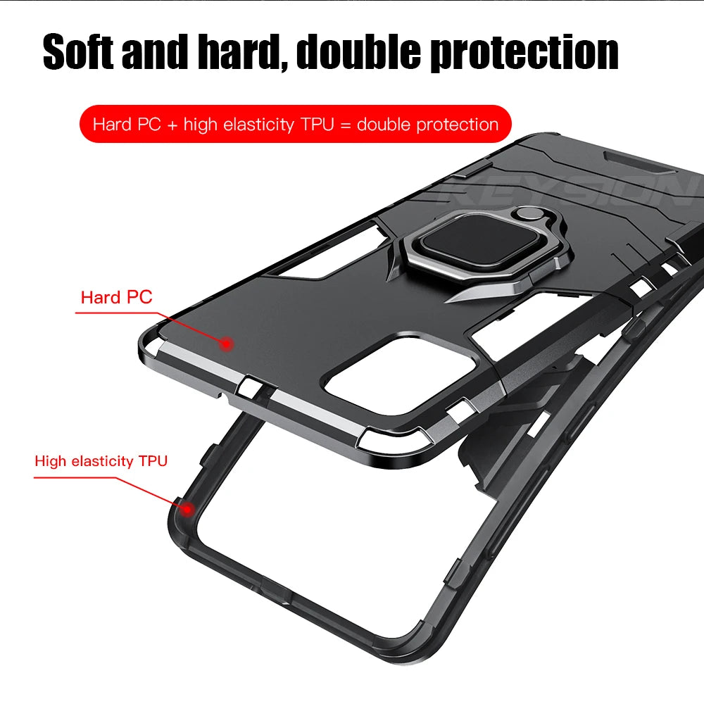 Shockproof Magnetic Ring Car Holder Galaxy A, M and S Case - DealJustDeal