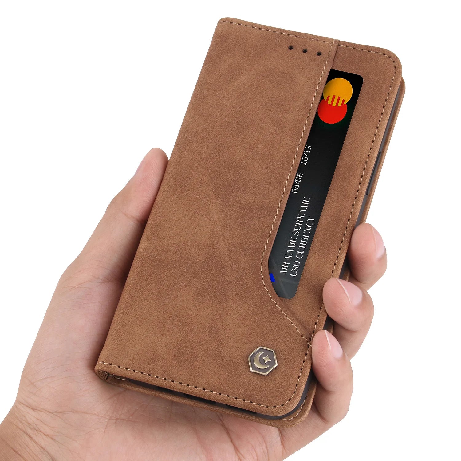 Magnetic Flip Card Holder Wallet Leather Galaxy A33 Case - DealJustDeal