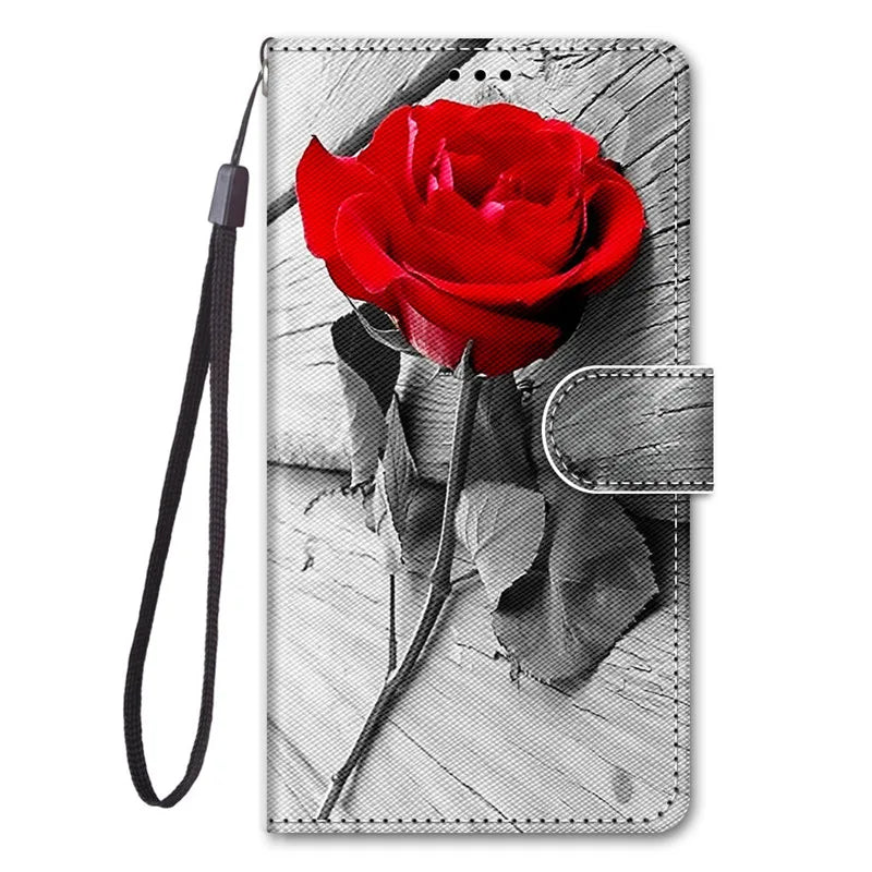 Flip Wallet Painted Leather Magnetic Galaxy A Case - DealJustDeal