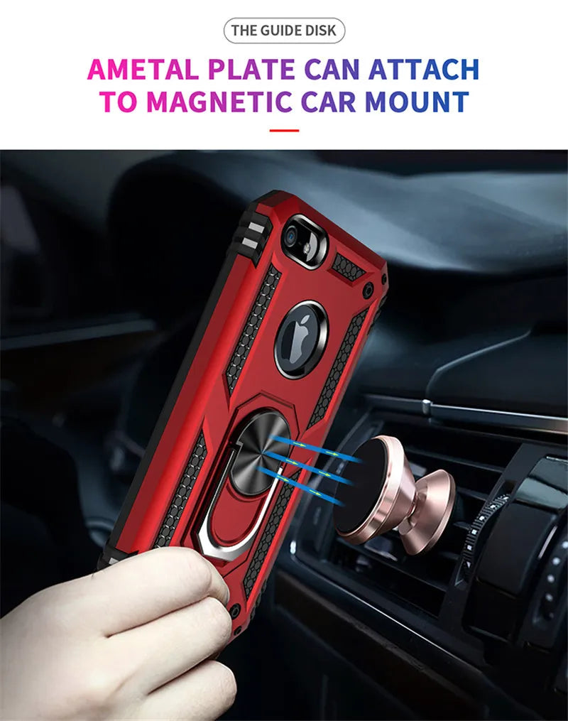 Magnet Ring Silicone iPhone Case - DealJustDeal