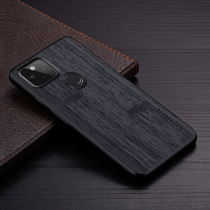 bamboo wood pattern Leather google Case - DealJustDeal