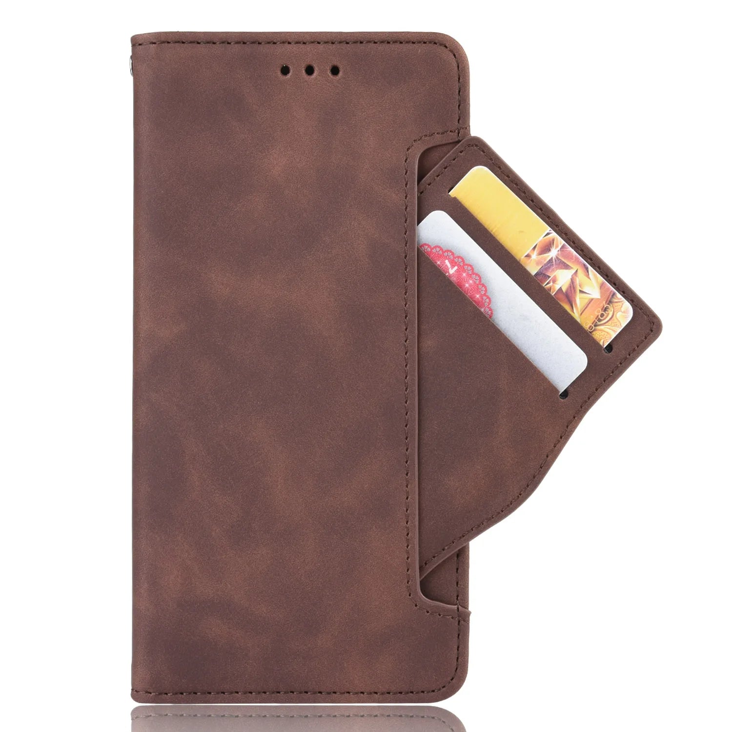 Card Slot Holder Magnetic Flip Wallet Leather Galaxy Z Fold Case - DealJustDeal