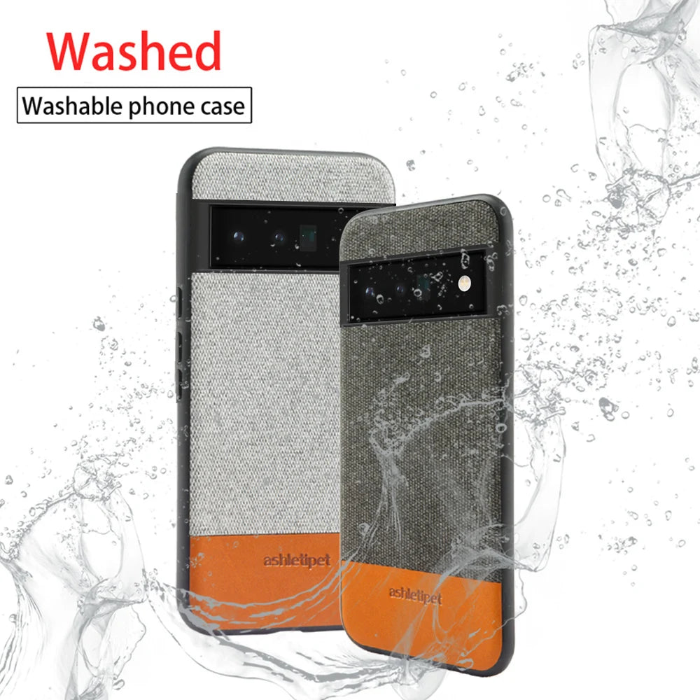 Canvas Leather Magnetic shockproof Google Case - DealJustDeal