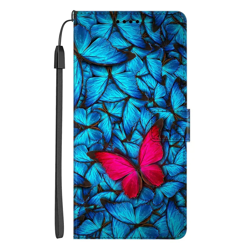 Stand Book Cover Wallet Flip Leather galaxy S Case - DealJustDeal