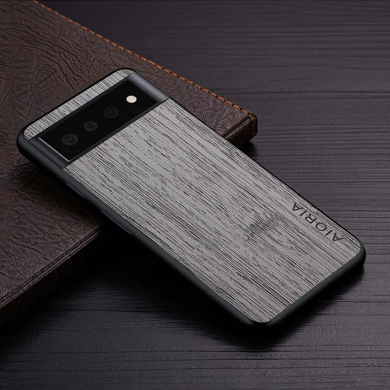 bamboo wood pattern Leather google case - DealJustDeal