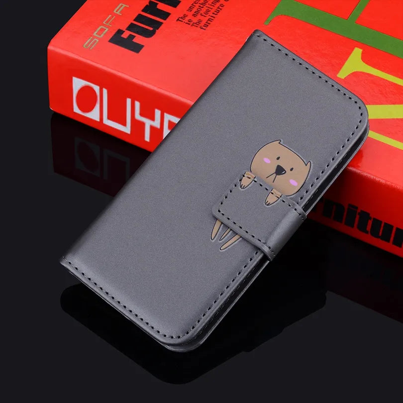 Lovely Animal Flip Leather iPhone Case - DealJustDeal