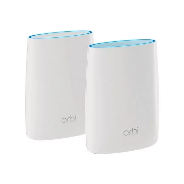 NETGEAR - Orbi AC3000 Tri-Band Mesh WiFi System with Router + 1 Satellite Extender, 3Gbps (RBK50) - DealJustDeal