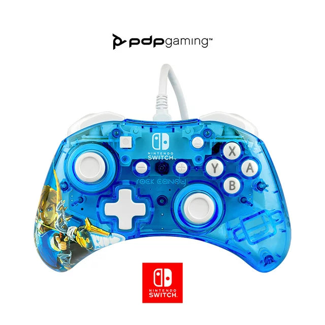 PDP Rock Candy Wired Controller: Berry Brave Link Nintendo Switch, Nintendo Switch (OLED Model) - DealJustDeal