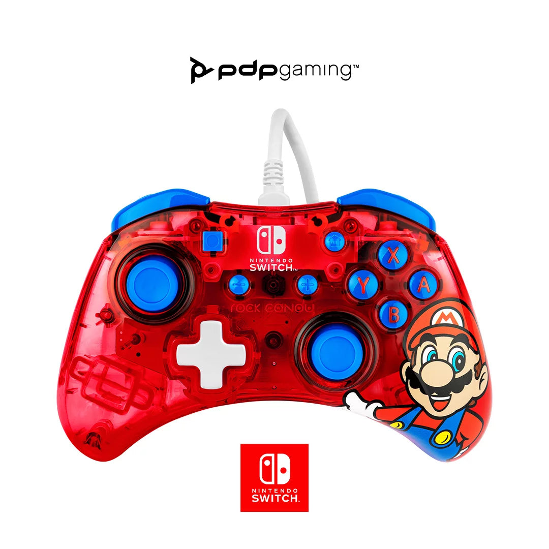 PDP Rock Candy Wired Controller: Mario Punch Nintendo Switch - DealJustDeal