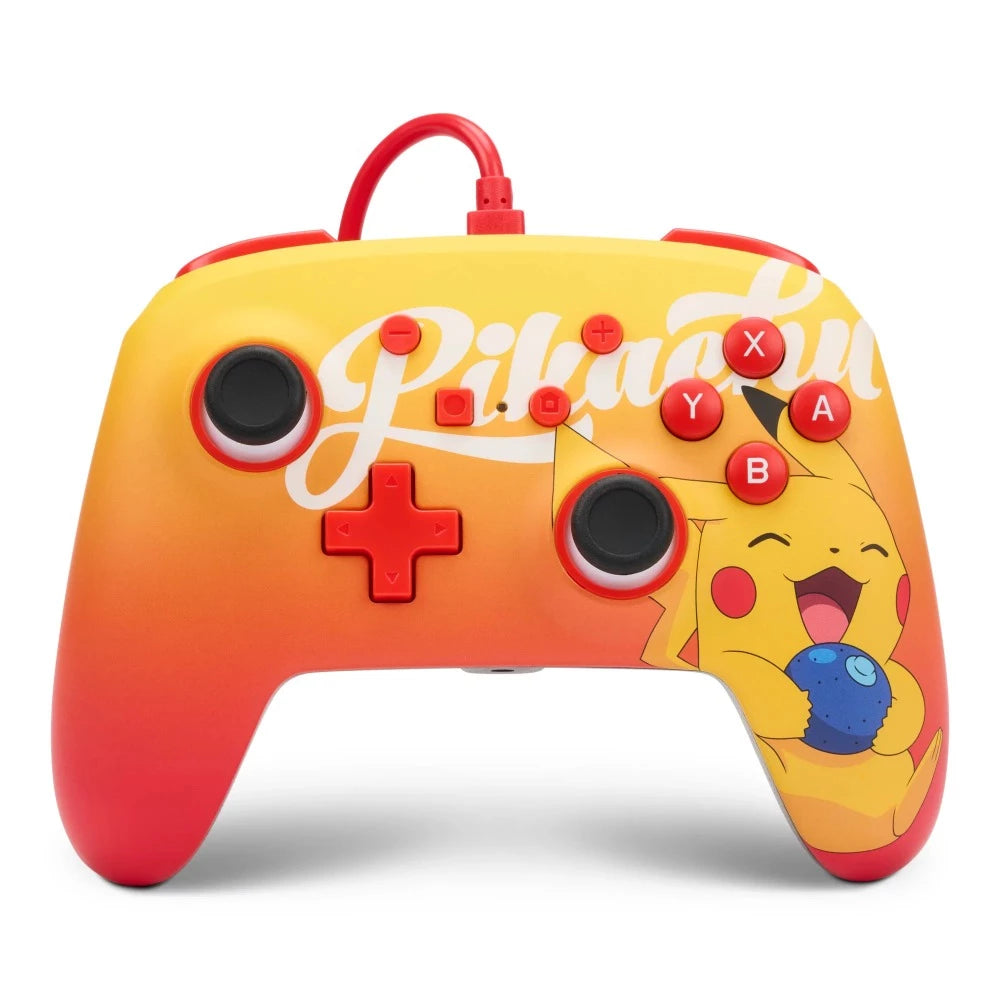 PowerA Enhanced Wired Controller for Nintendo Switch - Oran Berry Pikachu - DealJustDeal