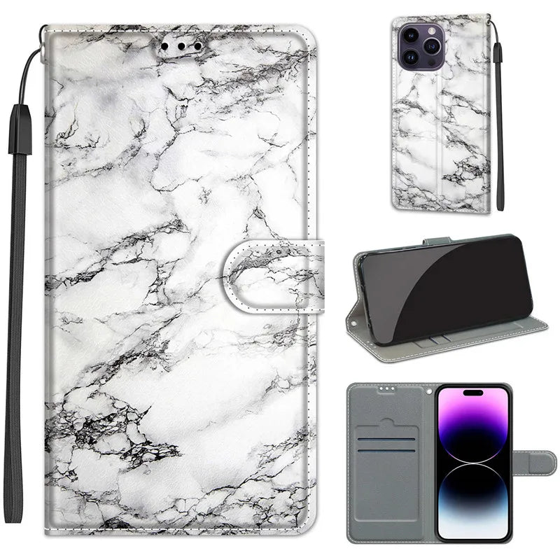 Wallet Stand Book Flip Leather Galaxy A Case - DealJustDeal