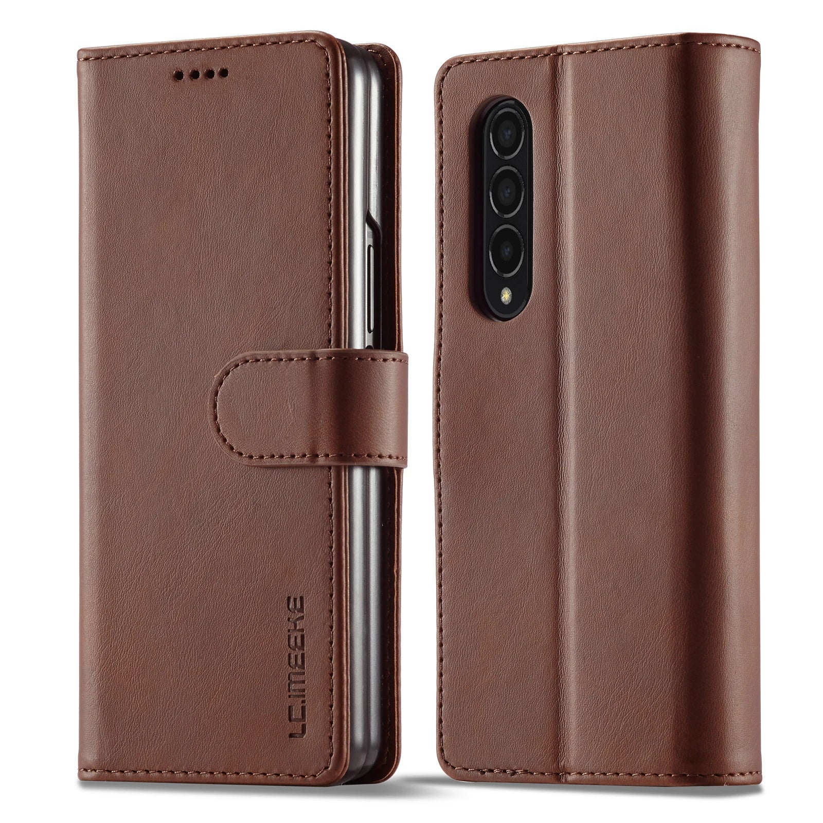 Folding Flip Leather Wallet Galaxy Z Fold Case - DealJustDeal