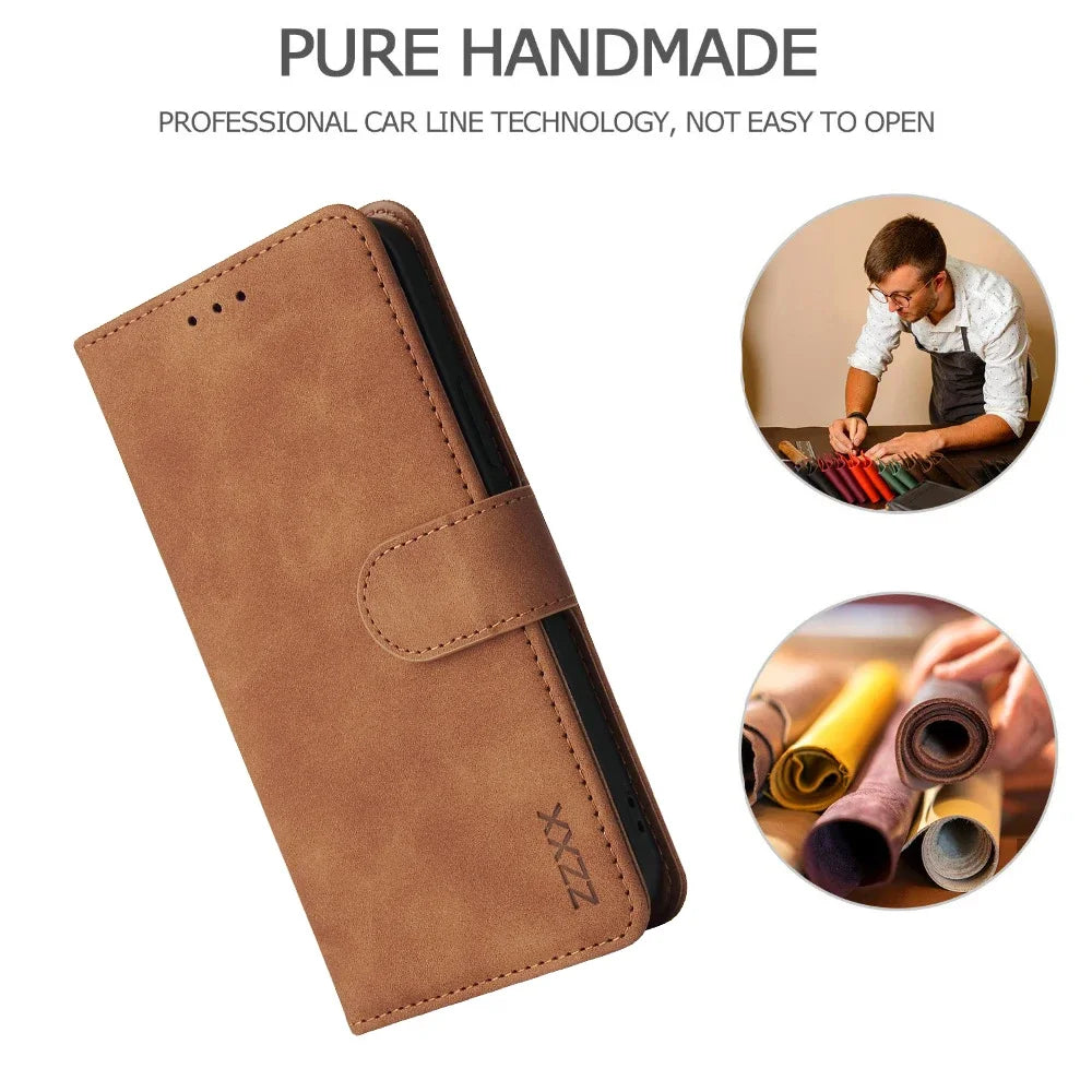 Flip Card Slot Holder Leather Wallet iPhone Case - DealJustDeal