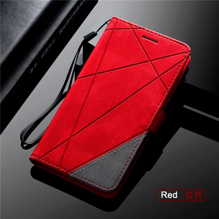 Leather Flip Stand Wallet Galaxy Case - DealJustDeal