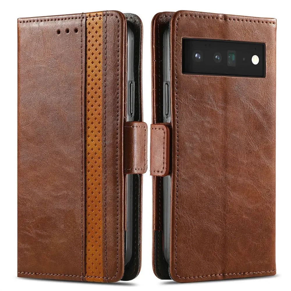 RFID 360 Protect Flip Leather Google Case - DealJustDeal