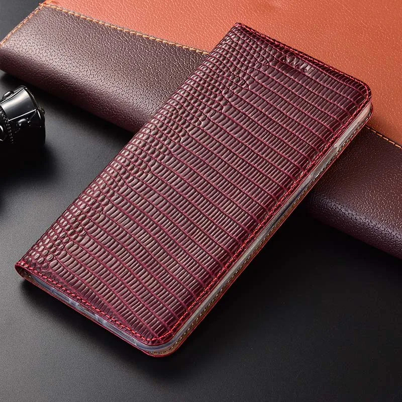 Lizard Grain Genuine Leather Google Case - DealJustDeal