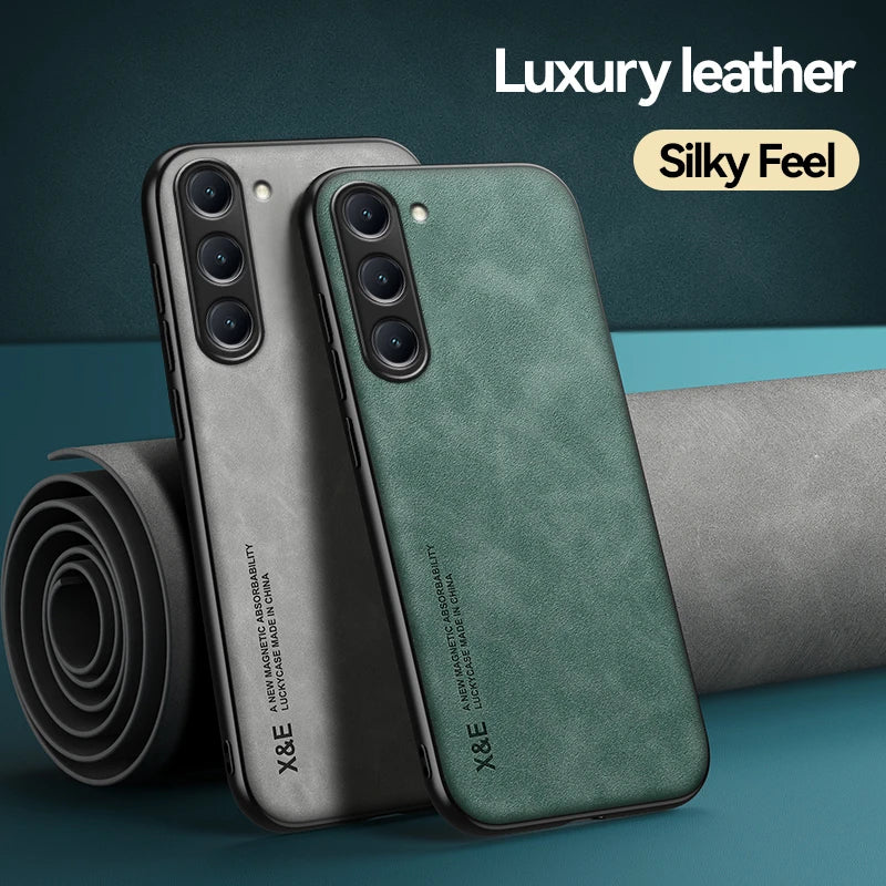 Magnetic Car Holder Leather galaxy S Case - DealJustDeal