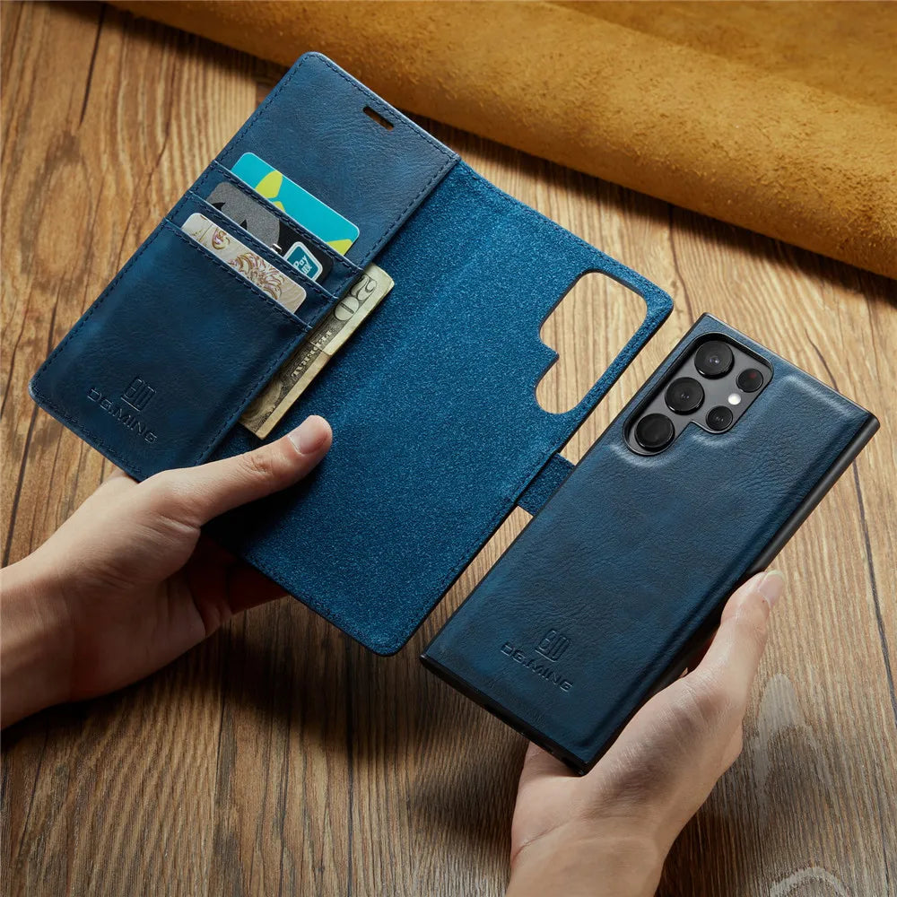 Detachable Magnetic Leather Galaxy Note and S Case - DealJustDeal