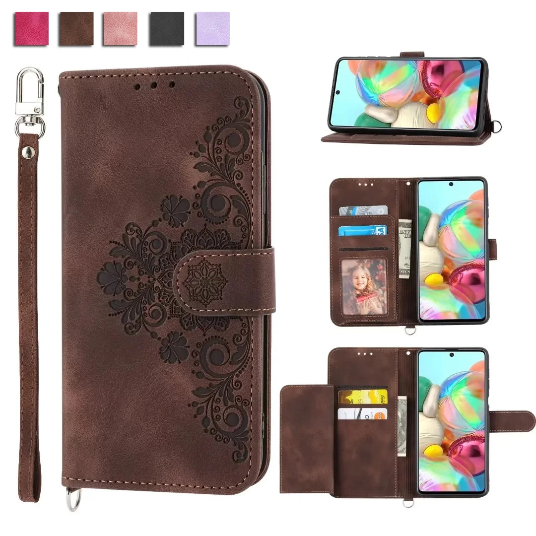 Flip Wallet Card Leather Galaxy A and M Case - DealJustDeal