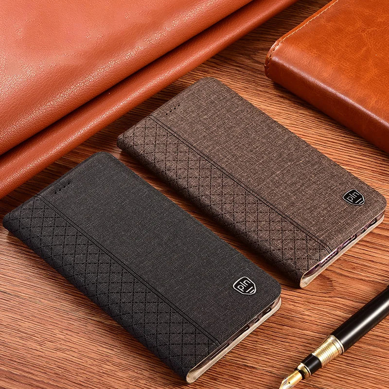 Magnetic Flip Cloth Leather Google Case - DealJustDeal