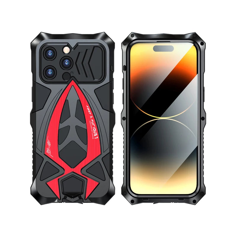 Shockproof Armor All Inclusive Metal iPhone Case - DealJustDeal