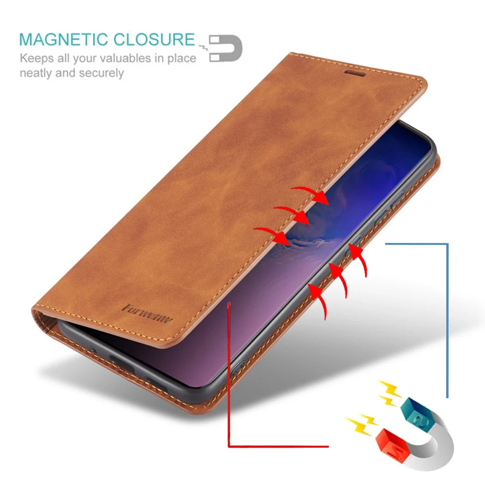 Flip Wallet Leather Galaxy S Case - DealJustDeal