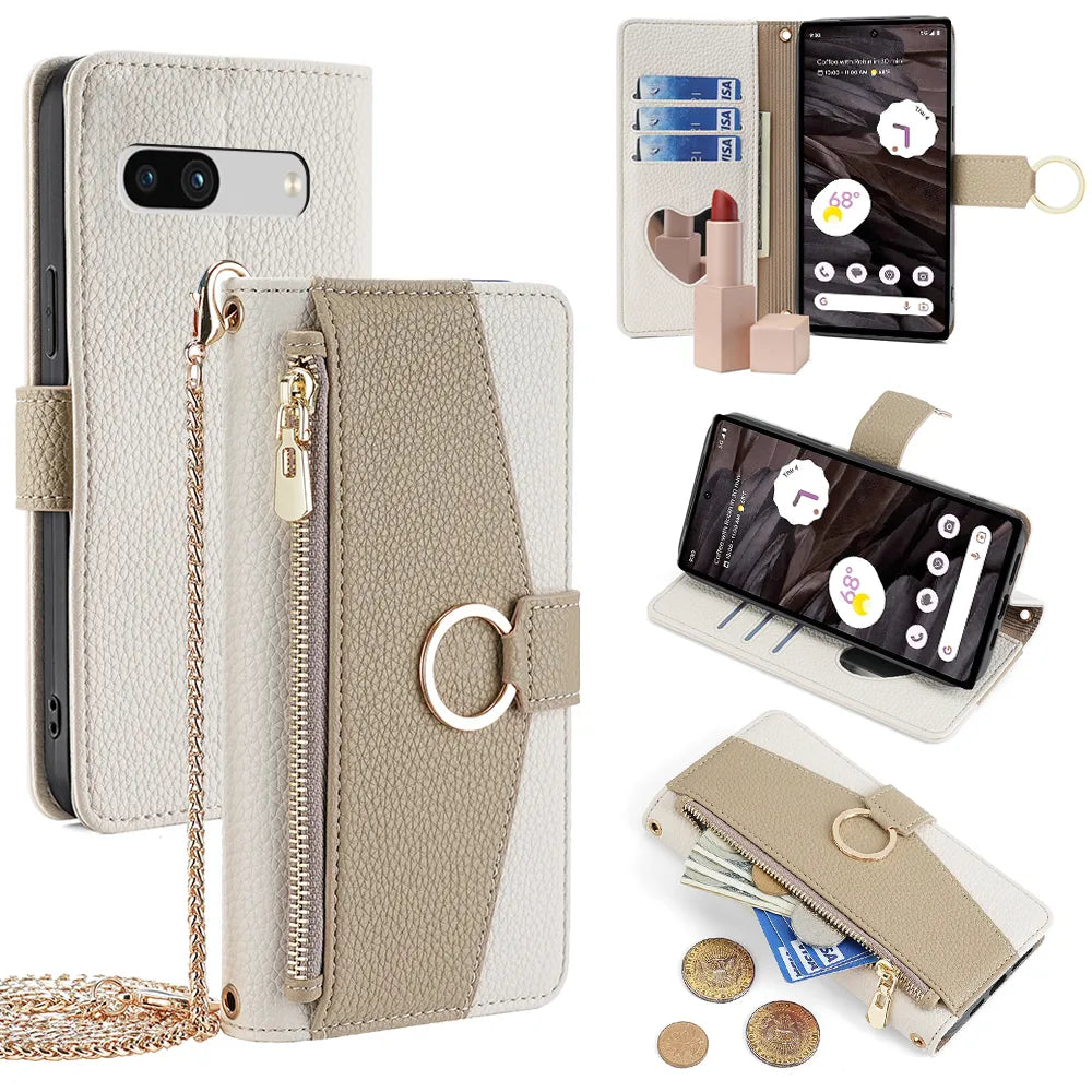 Crossbody Leather Wallet Google Case - DealJustDeal