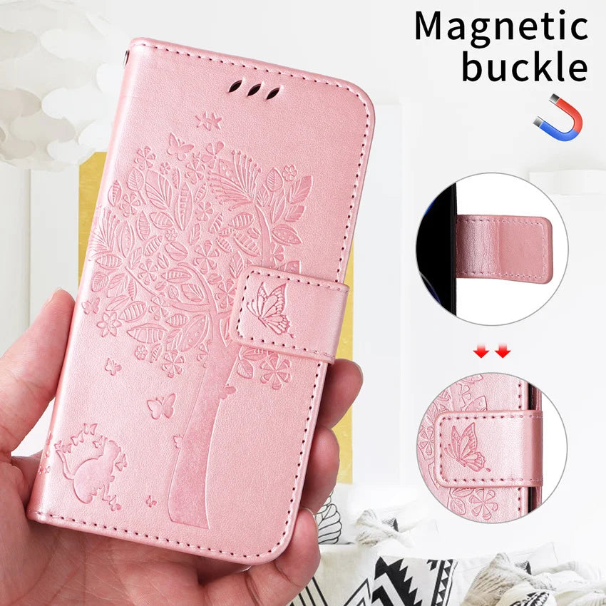 Wallet Book Card Slot Flip Leather Galaxy A Case - DealJustDeal