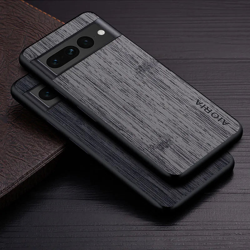 bamboo wood pattern Leather google case - DealJustDeal