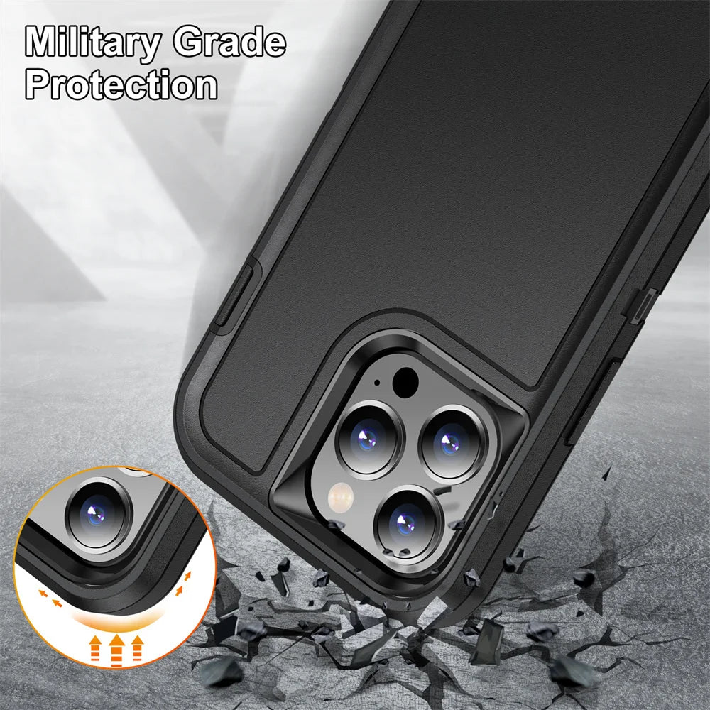 Heavy Duty Shockproof Anti-Scratch Rugged Protective iPhone Case - DealJustDeal