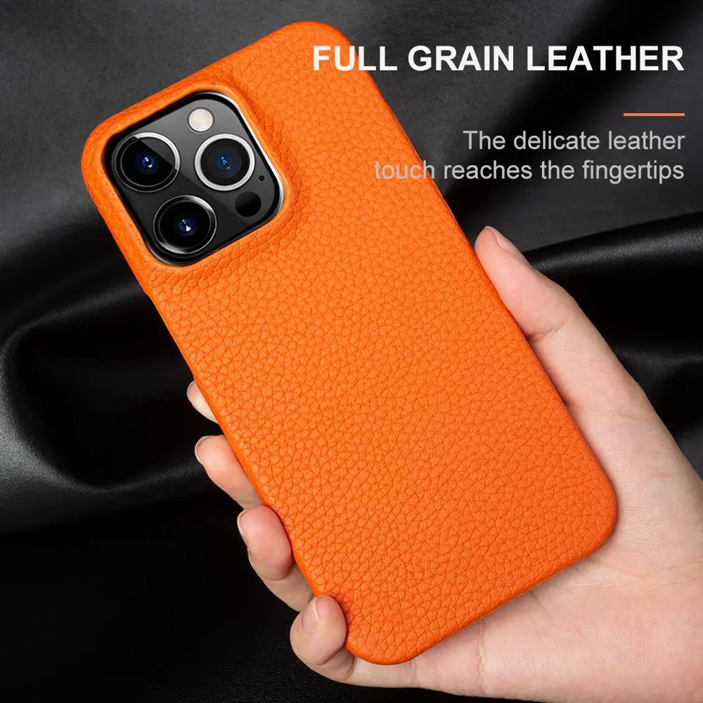 Genuine Leather Cover Business iPhone Case - DealJustDeal