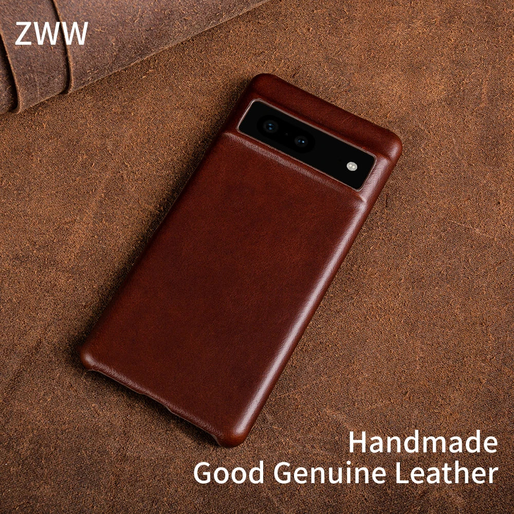 Oil Wax Genuine Leather Google Case - DealJustDeal