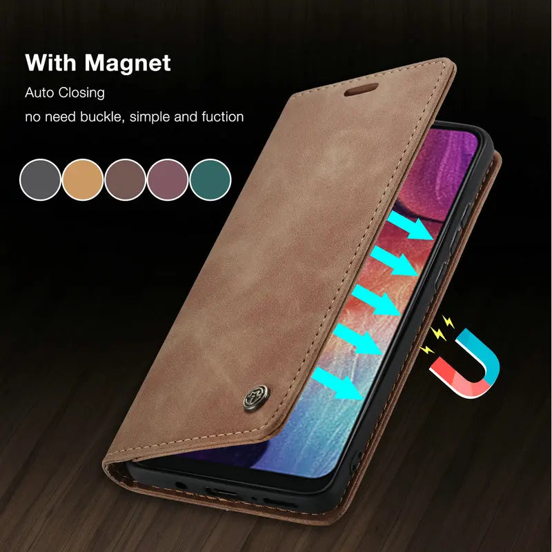 Retro Magnet Wallet iPhone Case - DealJustDeal