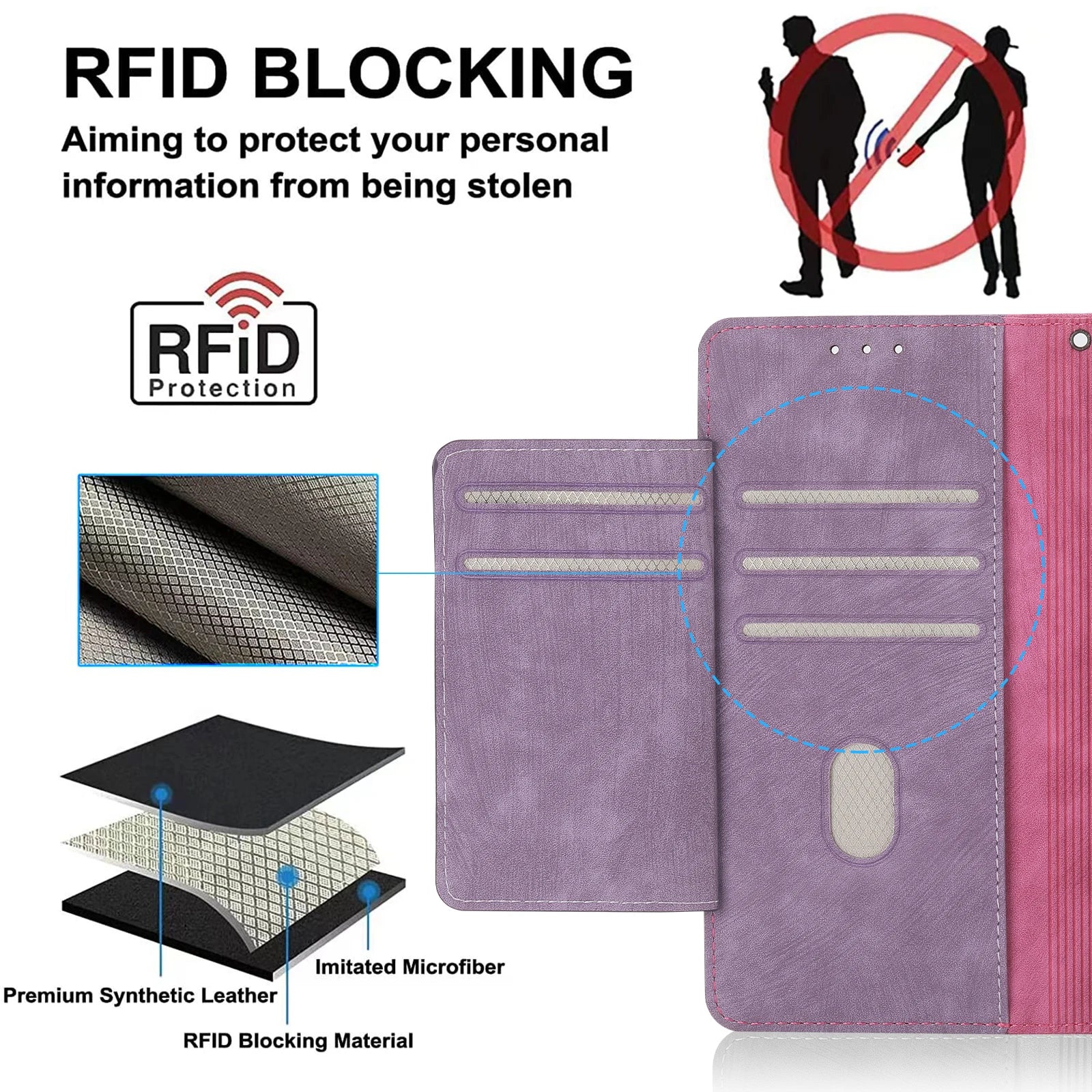 Flip Wallet Anti-Theft Brush Leather Galaxy M Case - DealJustDeal