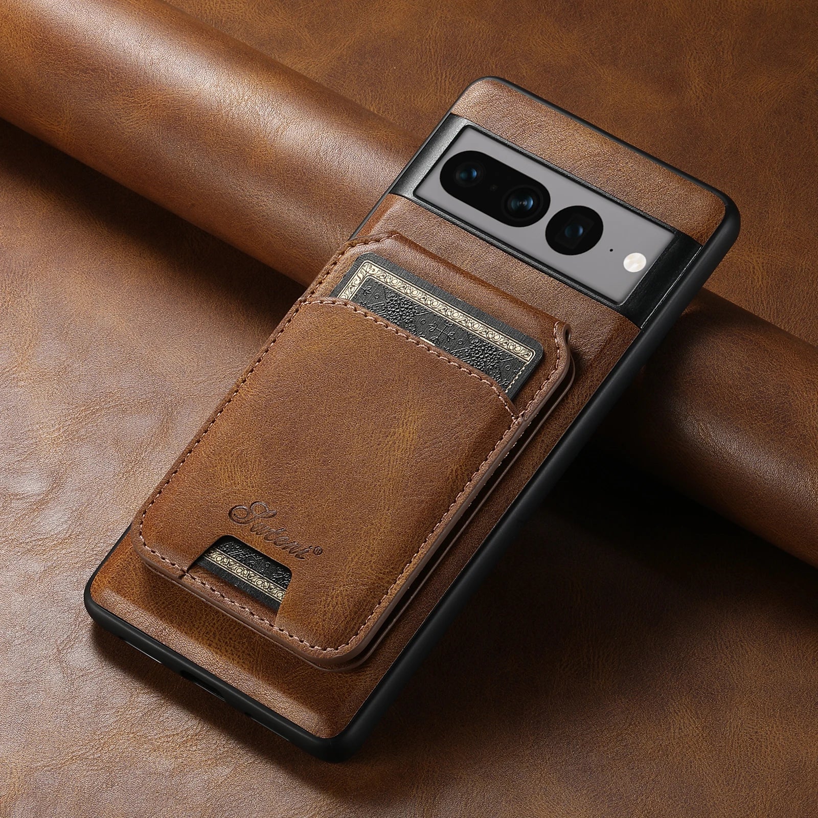 PU Leather 2-in-1 Wallet Google Case - DealJustDeal