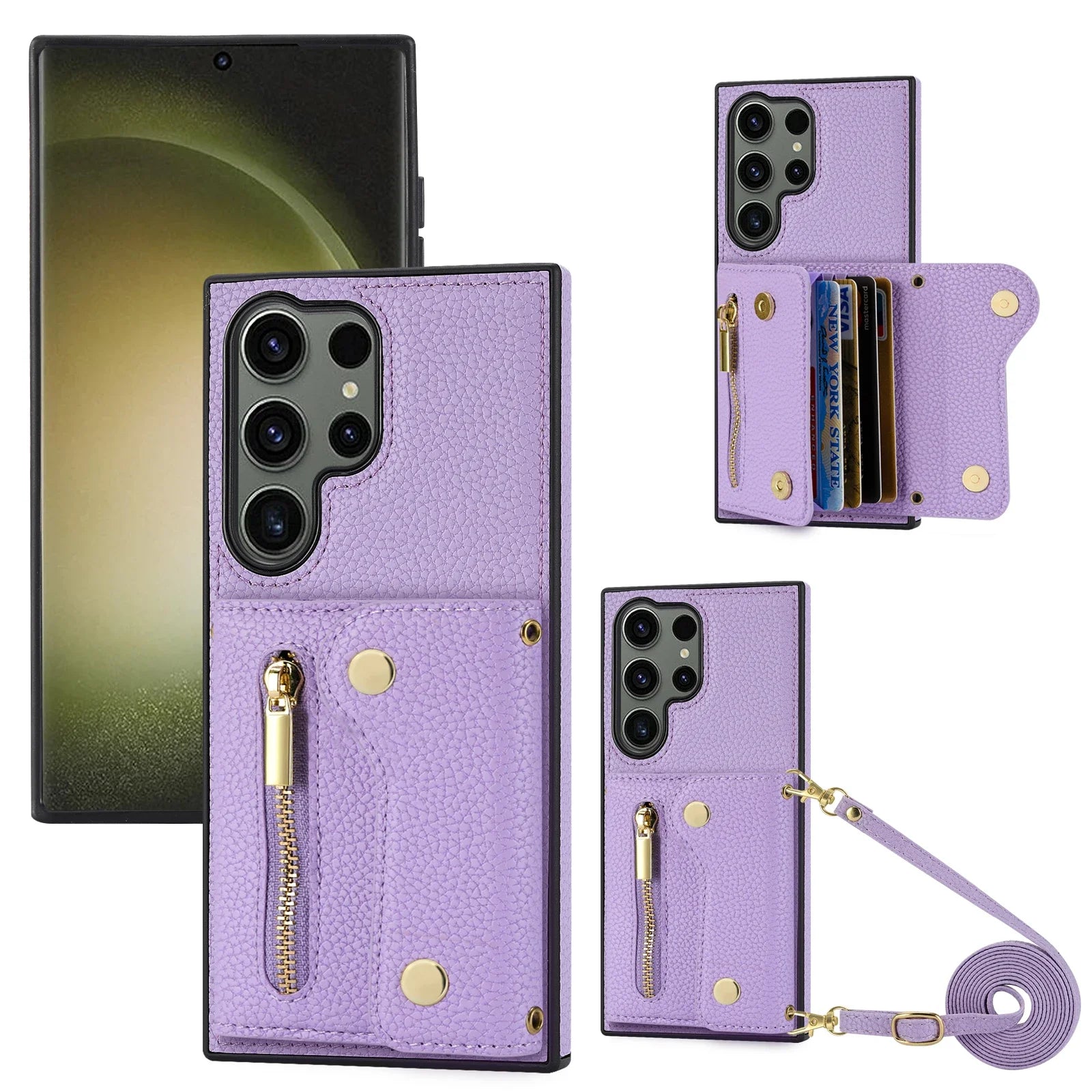 Cards Slot Wallet Leather Galaxy A Case - DealJustDeal