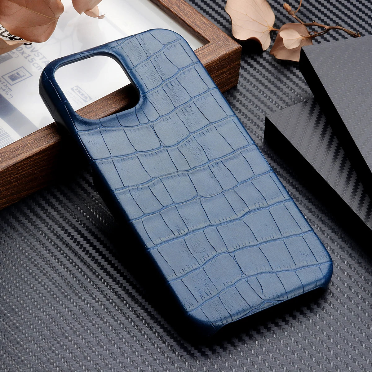 Crocodile Grain Leather iPhone Case - DealJustDeal