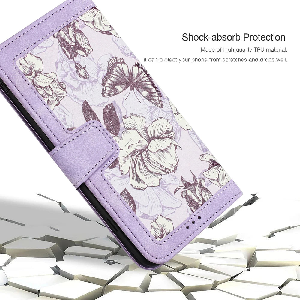 Wrist Strap Leather Flip Wallet Galaxy S Case - DealJustDeal