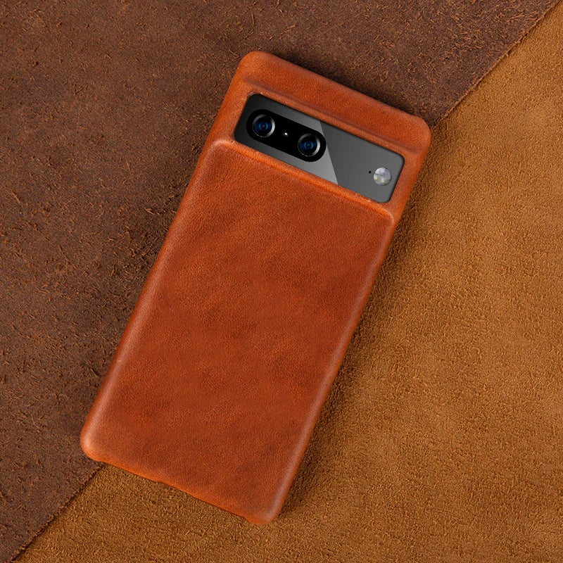 Aesthetic Vintage Retro Genuine Leather Google Case - DealJustDeal