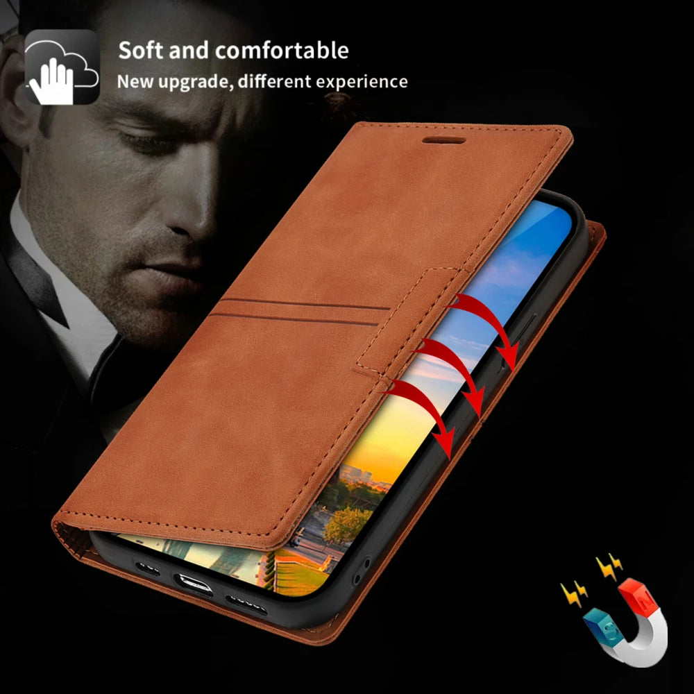 Wallet Flip Leather Galaxy A, F and M Case - DealJustDeal