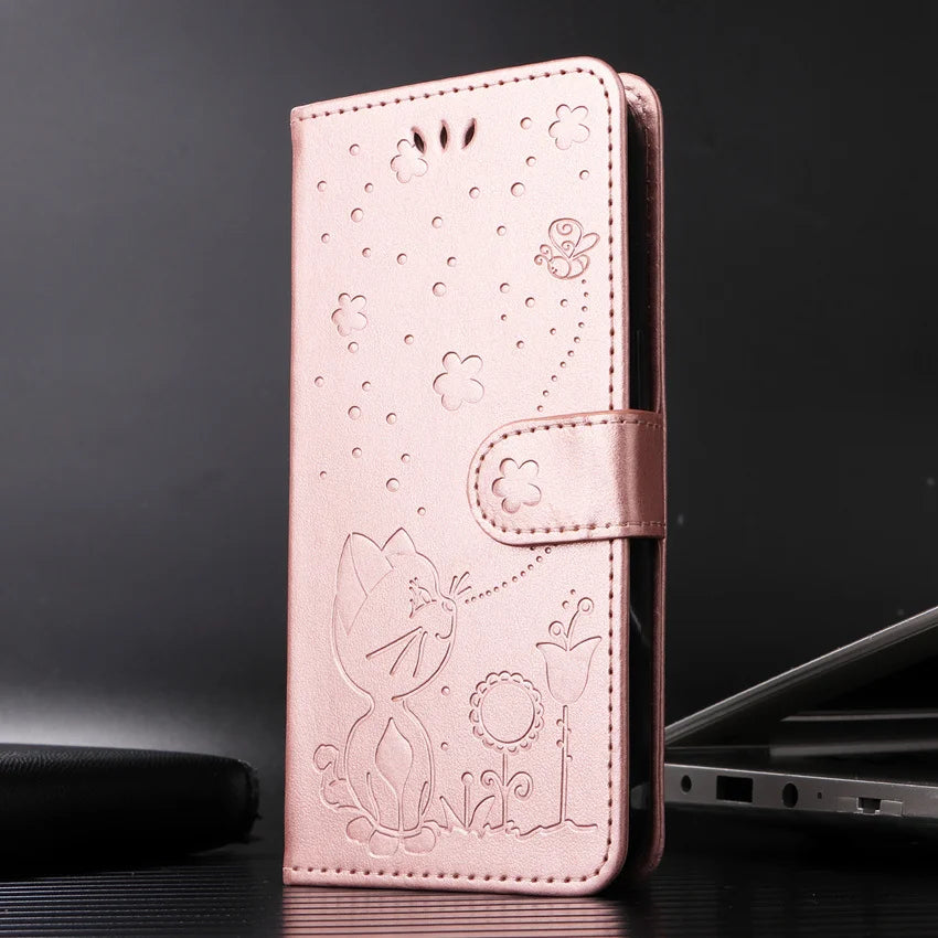 Wallet Book Card Slot Flip Leather Galaxy A Case - DealJustDeal